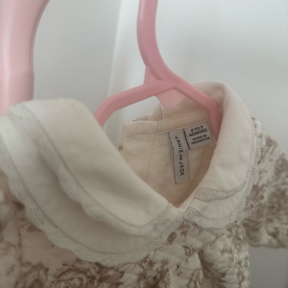 Janie and Jack Cream Floral Baby Dress - Picture 2 of 4
